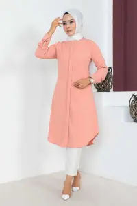 Button Detailed Hijab Tunic