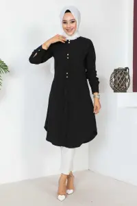 Button Detailed Hijab Tunic