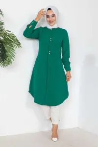 Button Detailed Hijab Tunic