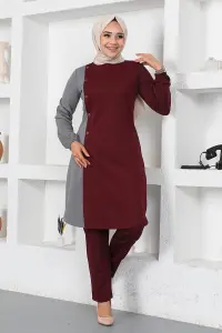 Buttoned Two-tone Suit