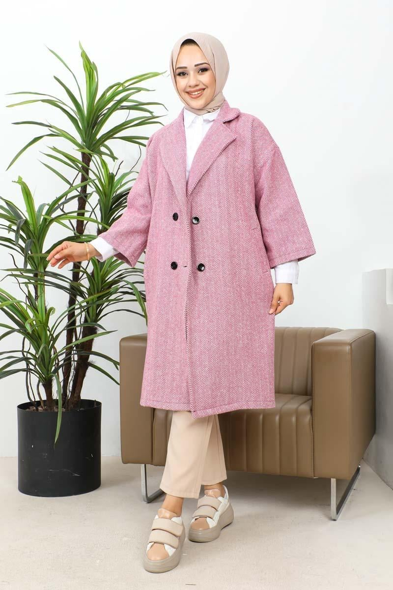 Buttoned Cashmere Coat
