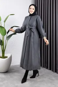 Düğmeli Kaşe Kap Antrasit