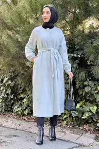 Buttoned Cashmere Cape