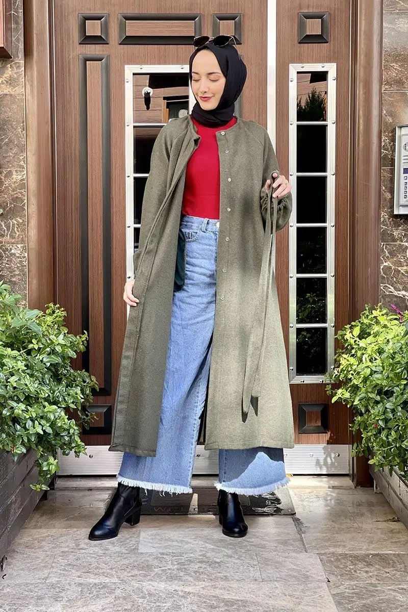 Düğmeli Kaşe Kap-detail