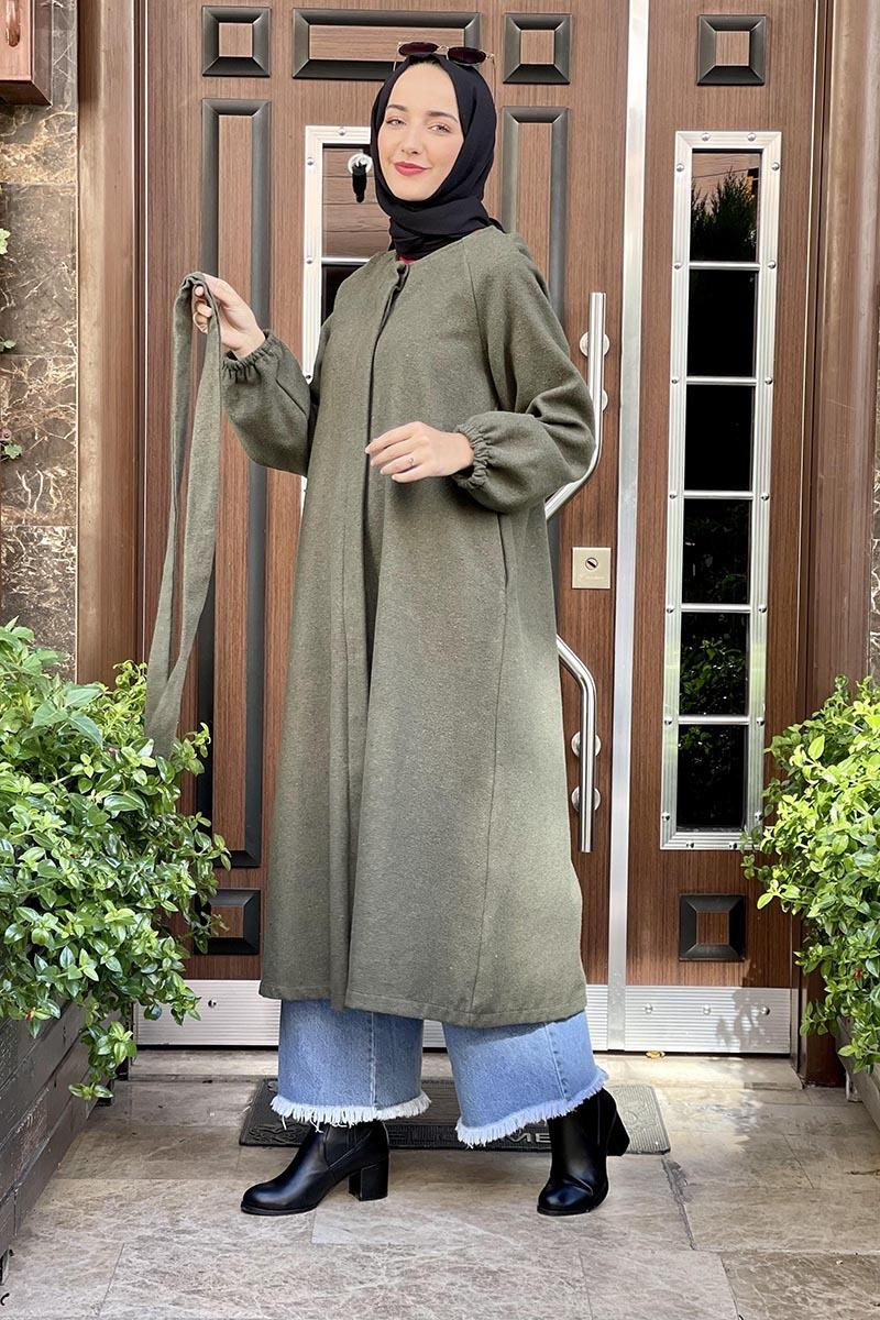 Buttoned Cashmere Cape