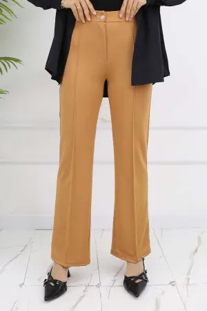 Buttoned Palazzo Trousers
