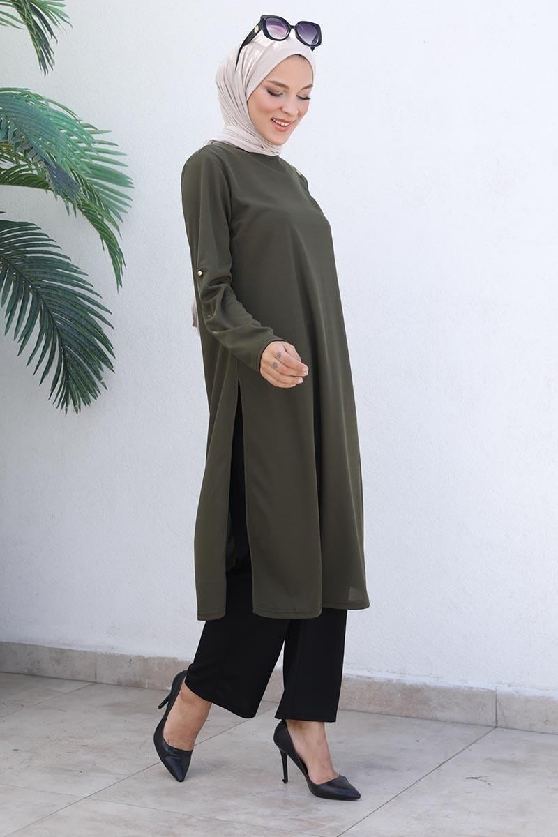 Knot Detailed Hijab Suit