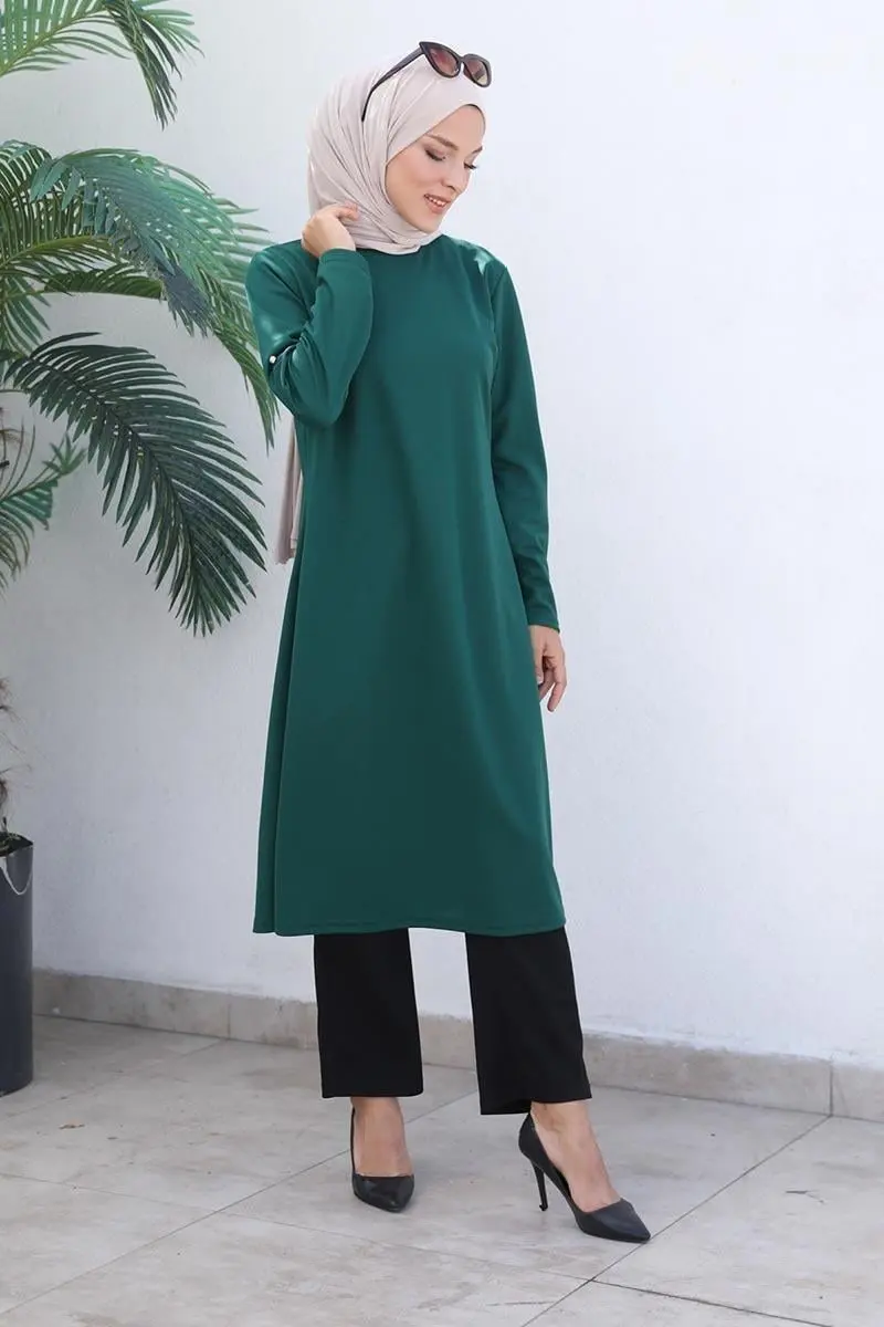 Knot Detailed Hijab Suit-detail