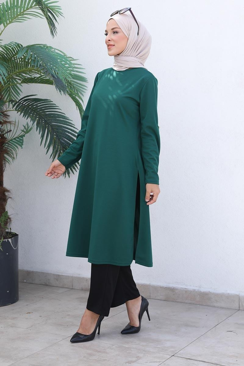 Knot Detailed Hijab Suit