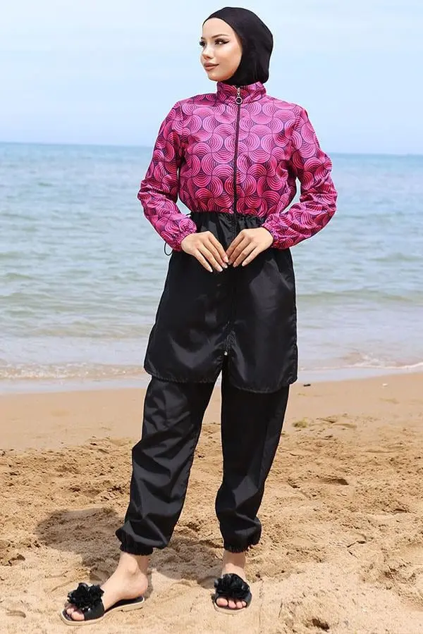 Ebrar Elastic Waist Hijab Swimsuit-detail