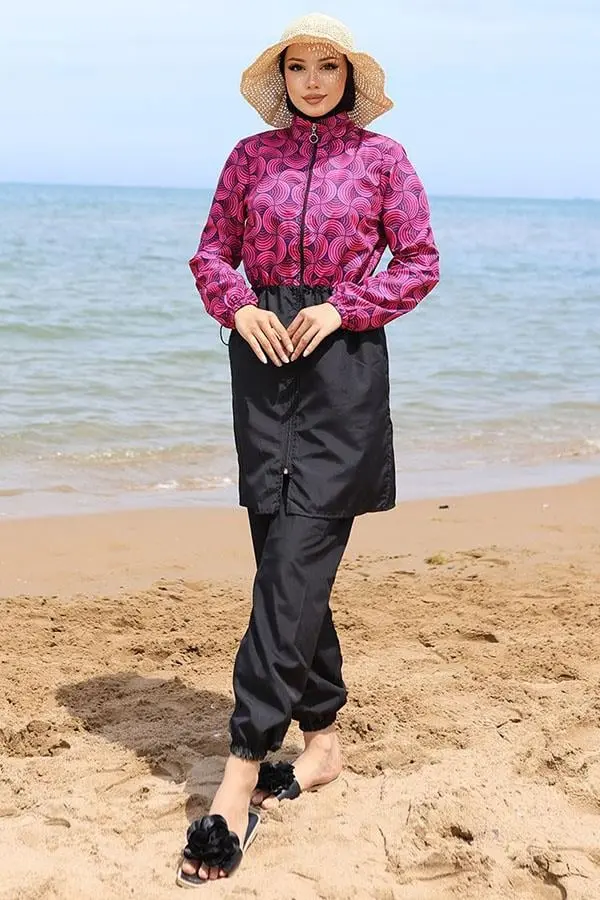 Ebrar Elastic Waist Hijab Swimsuit