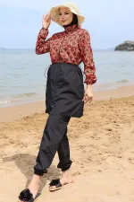 Ebrar Beli Lastikli Tesettür Mayo