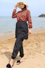 Ebrar Beli Lastikli Tesettür Mayo