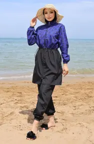 Ebrar Beli Lastikli Tesettür Mayo