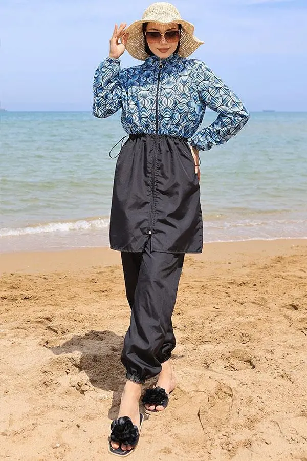 Ebrar Elastic Waist Hijab Swimsuit-detail