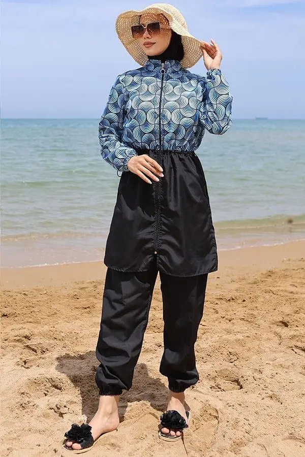 Ebrar Elastic Waist Hijab Swimsuit-detail