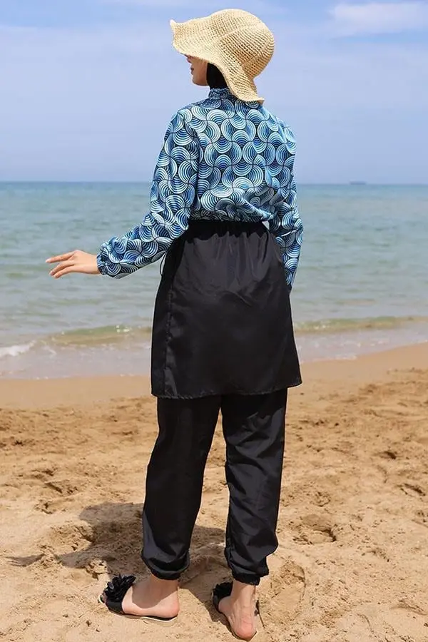 Ebrar Elastic Waist Hijab Swimsuit-detail