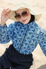 Ebrar Beli Lastikli Tesettür Mayo