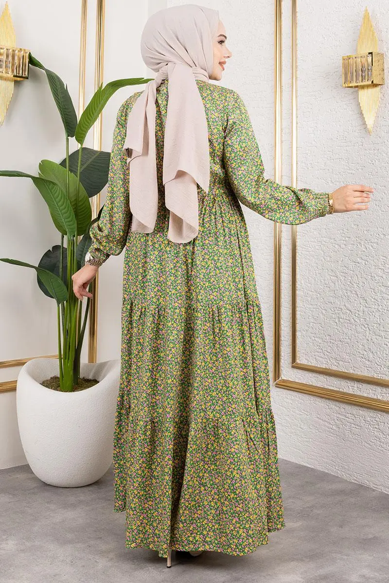 Floral Patterned Dress-detail