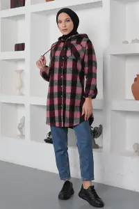 Ekose Desenli Tesettür Kap