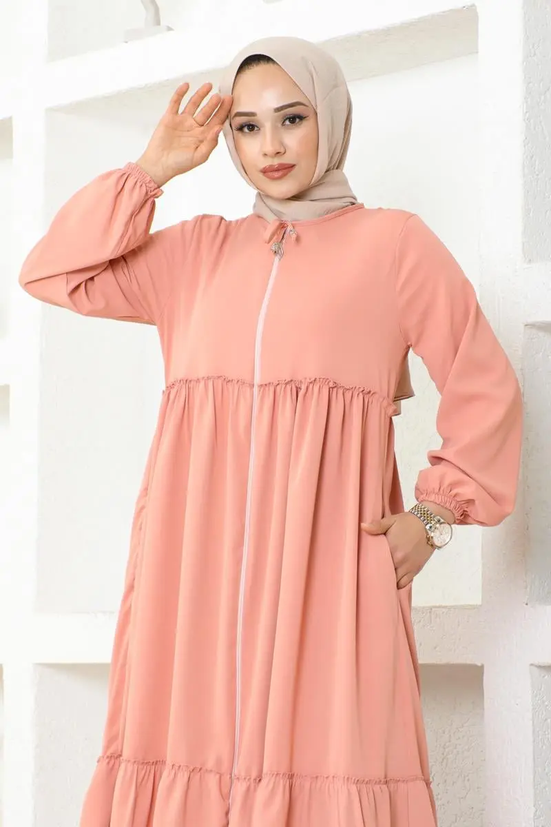 Eteği Fırfırlı Jessica Krep Ferace Pudra-detail