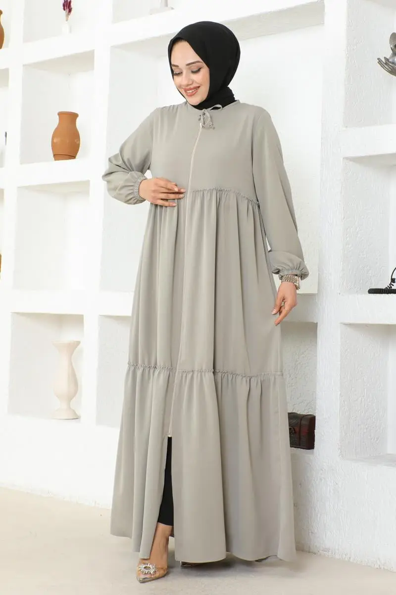 Eteği Fırfırlı Jessica Krep Ferace Taş-detail