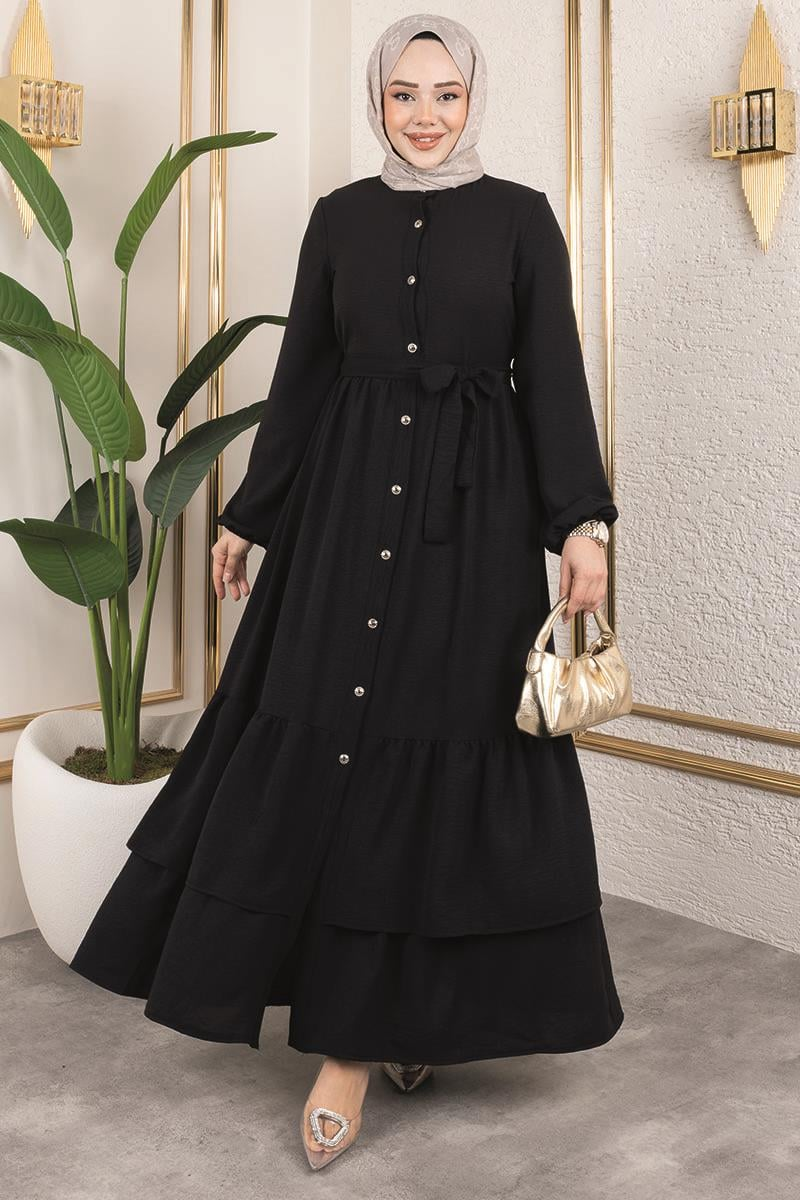 Aerobin Dress With Layered Skirt