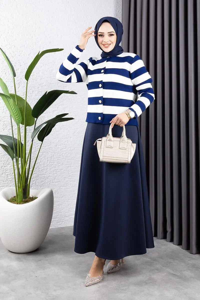 Flared Skirt Scuba Skirt-detail