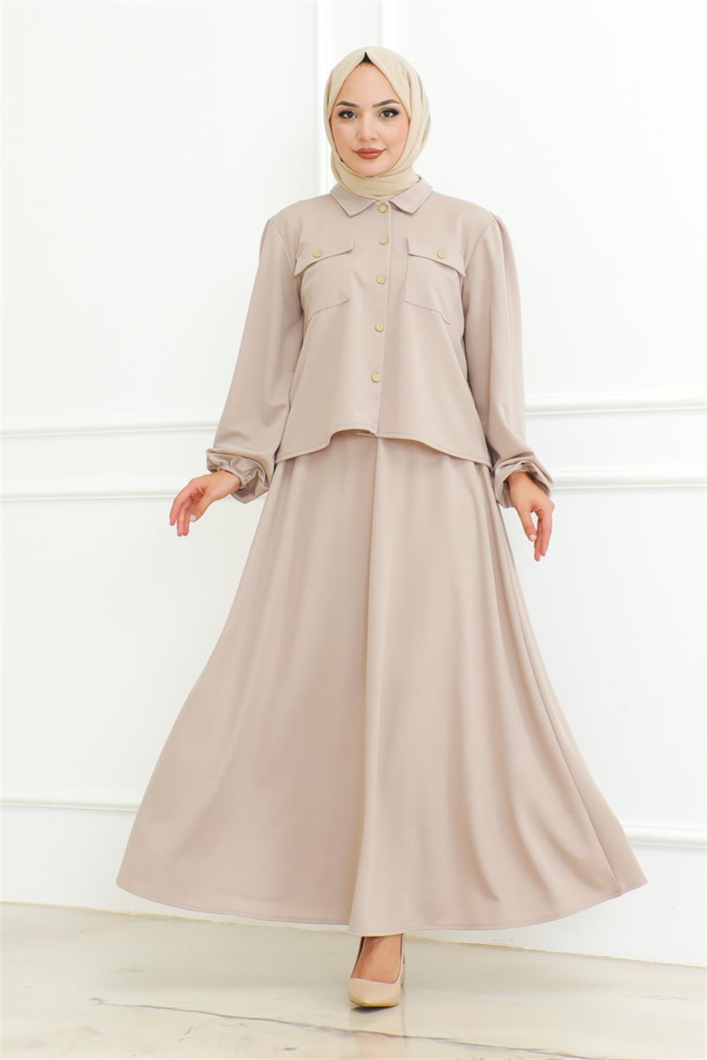 Skirted Hijab Suit