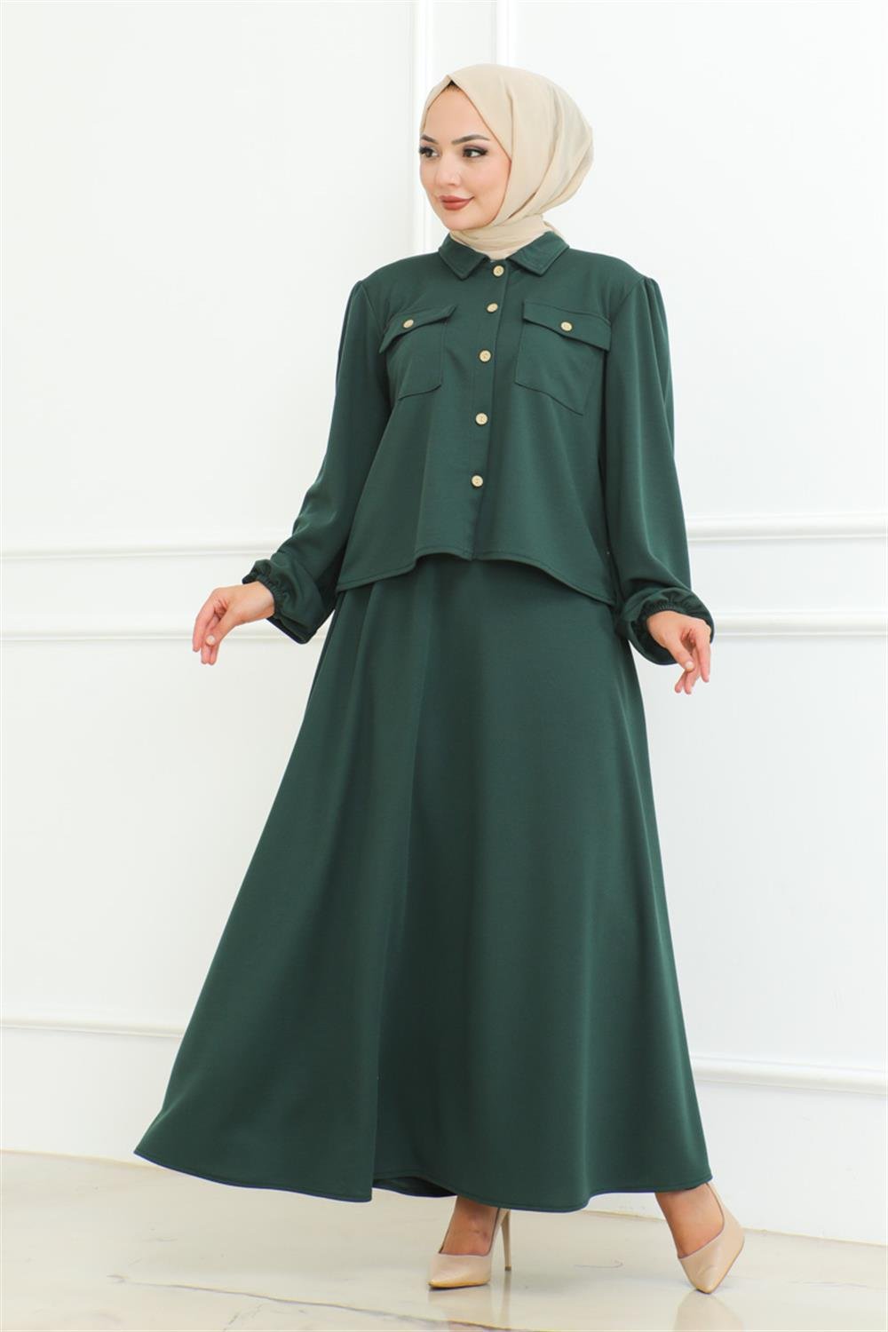 Skirted Hijab Suit