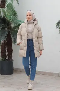 Zippered Puffer Jacket