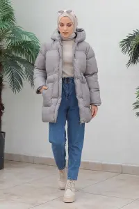 Zippered Puffer Jacket