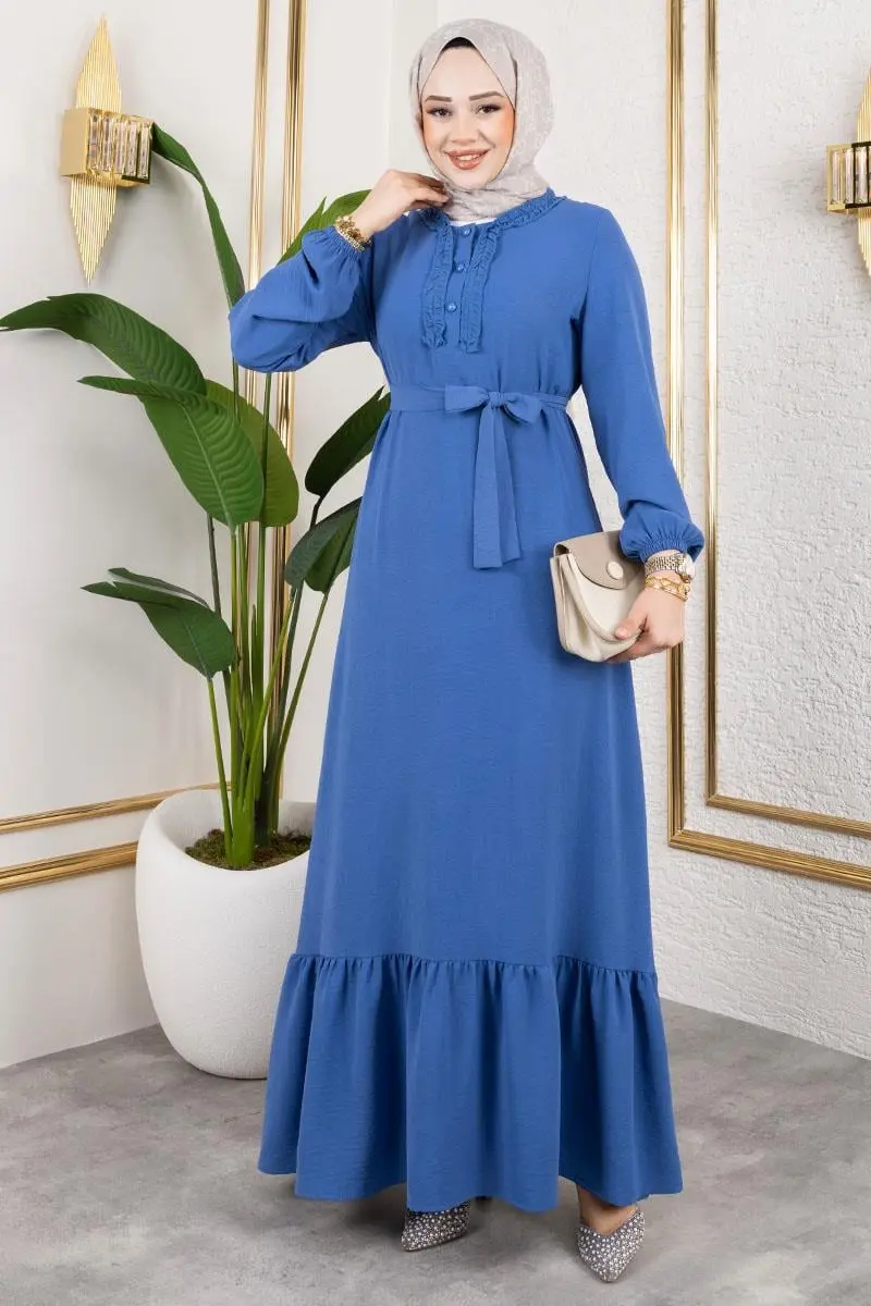 Fırfır Detaylı Aerobin Elbise-detail