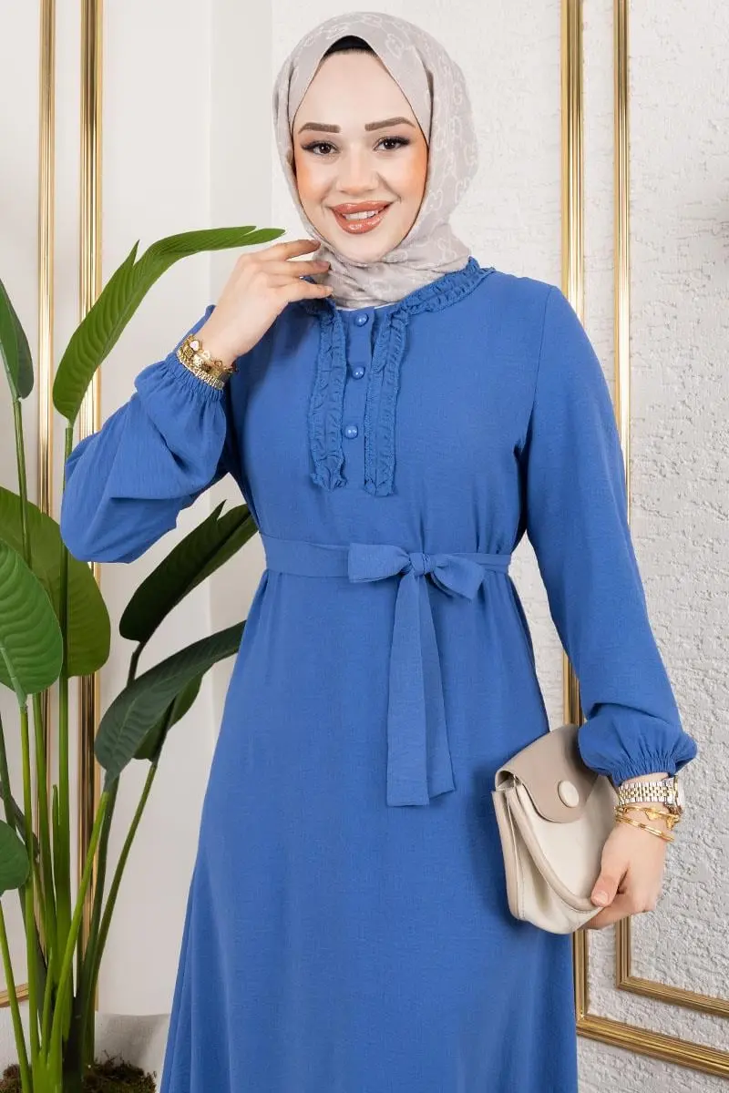 Fırfır Detaylı Aerobin Elbise-detail