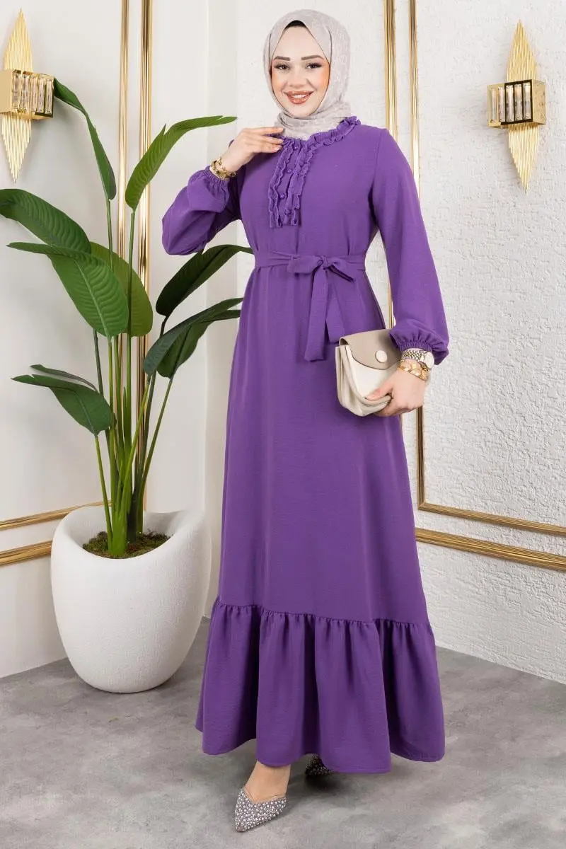 Aerobin Dress With Ruffle Detail-detail