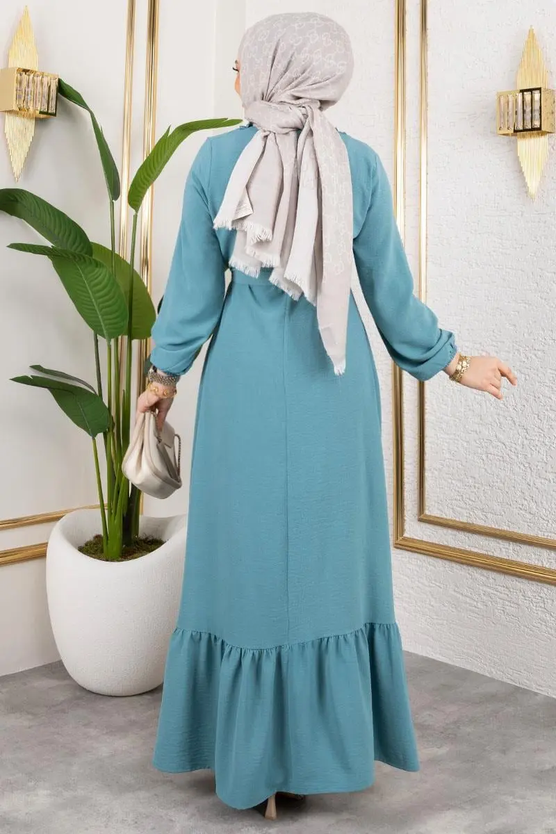 Fırfır Detaylı Aerobin Elbise-detail