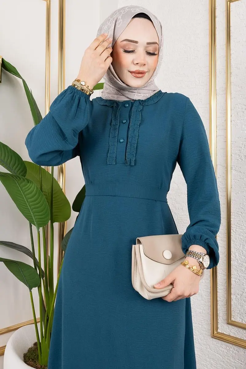 Fırfır Detaylı Aerobin Elbise-detail