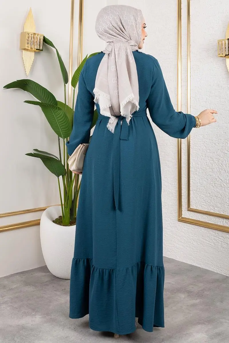 Fırfır Detaylı Aerobin Elbise-detail