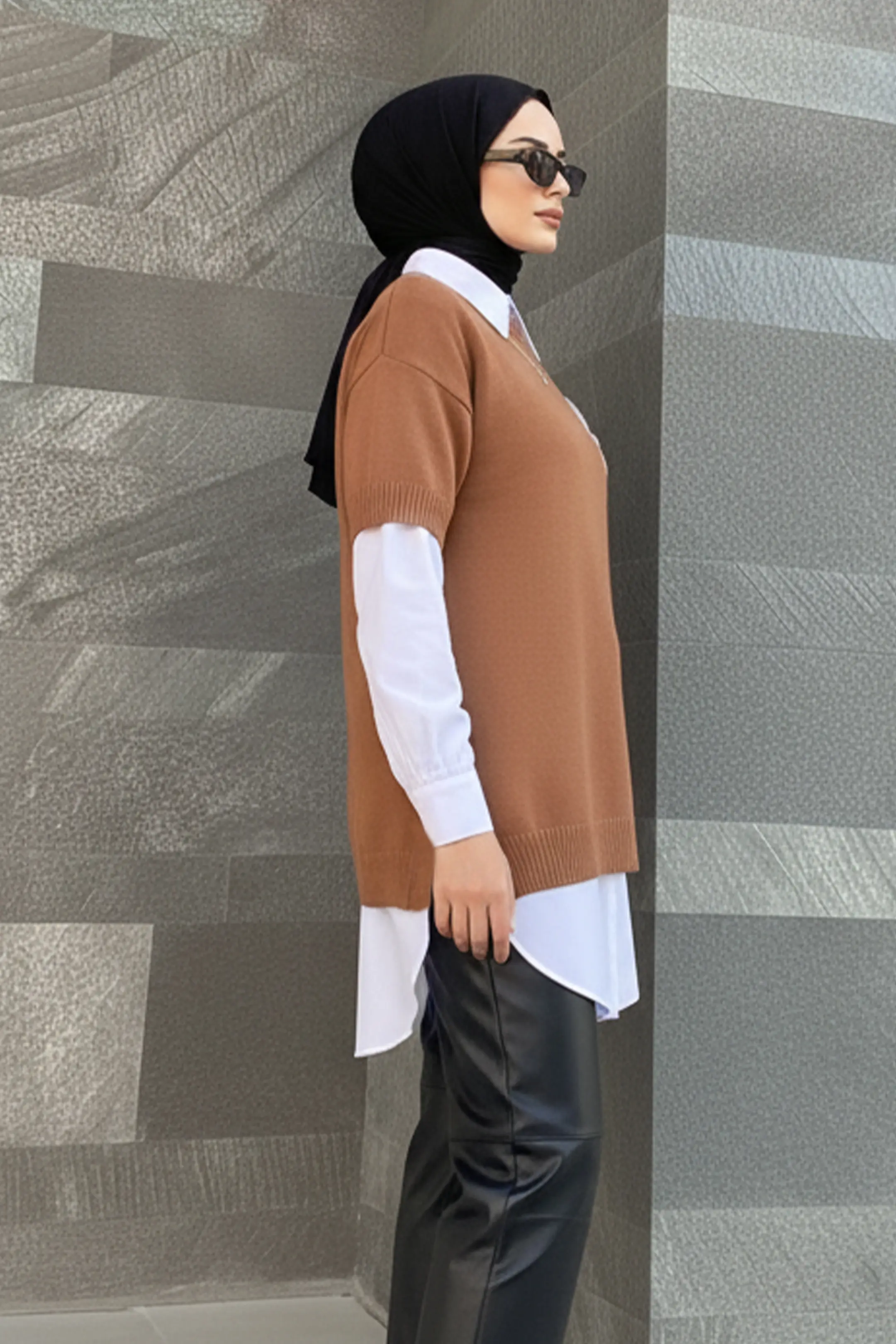 Fitilli Oversize Triko Süvete-detail