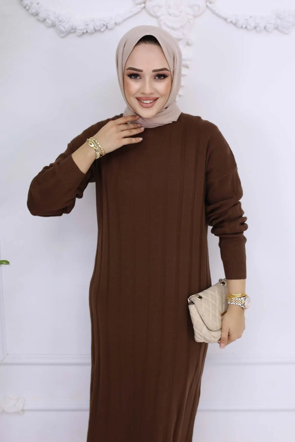 Fitilli Triko Elbise-detail