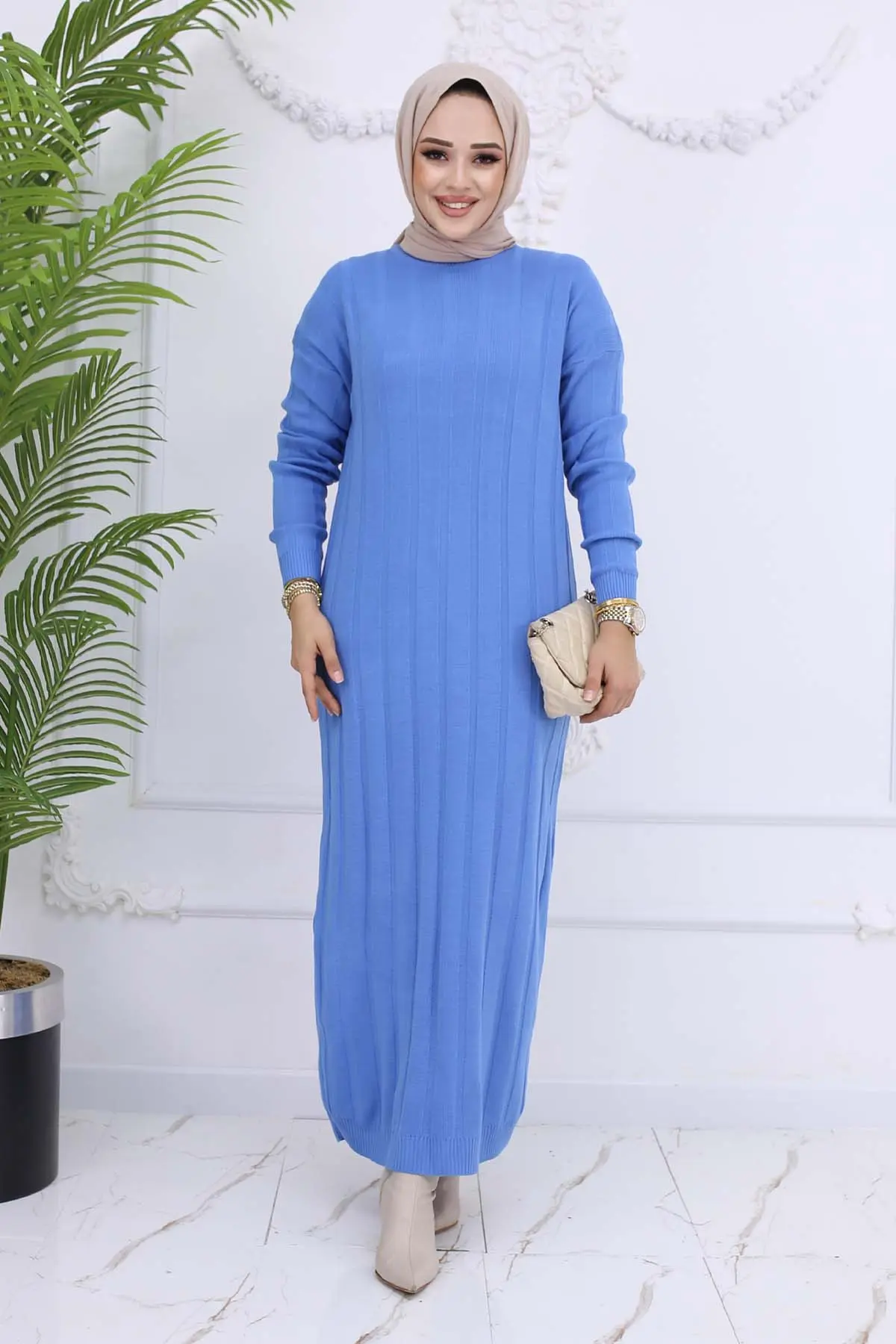 Fitilli Triko Elbise-detail