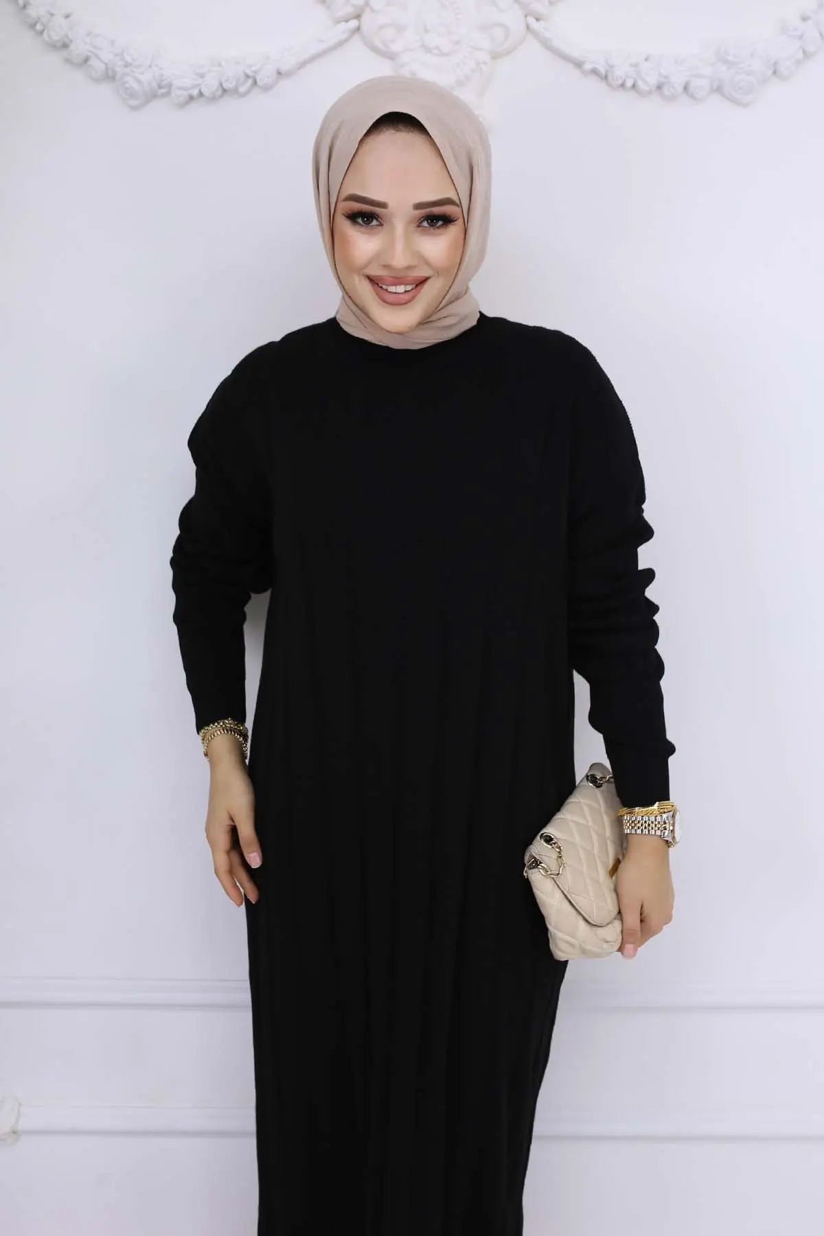 Fitilli Triko Elbise-detail