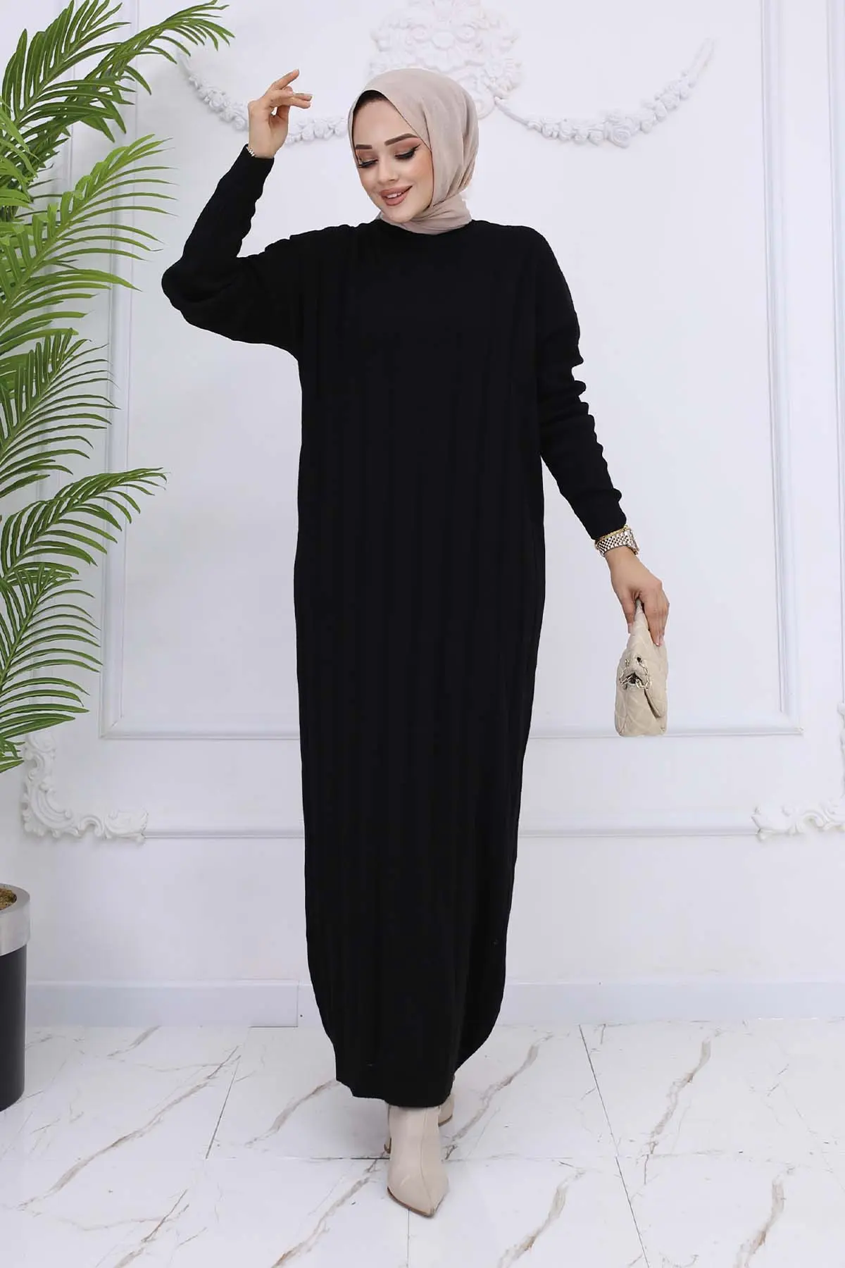 Fitilli Triko Elbise-detail