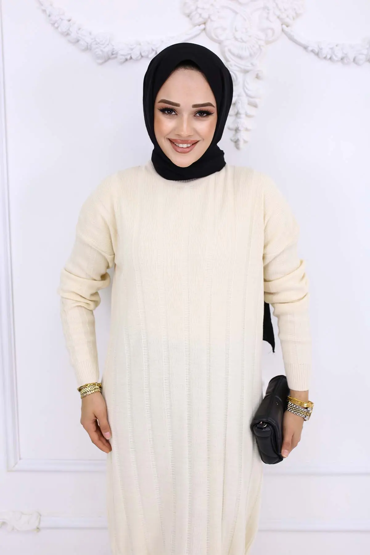 Fitilli Triko Elbise-detail