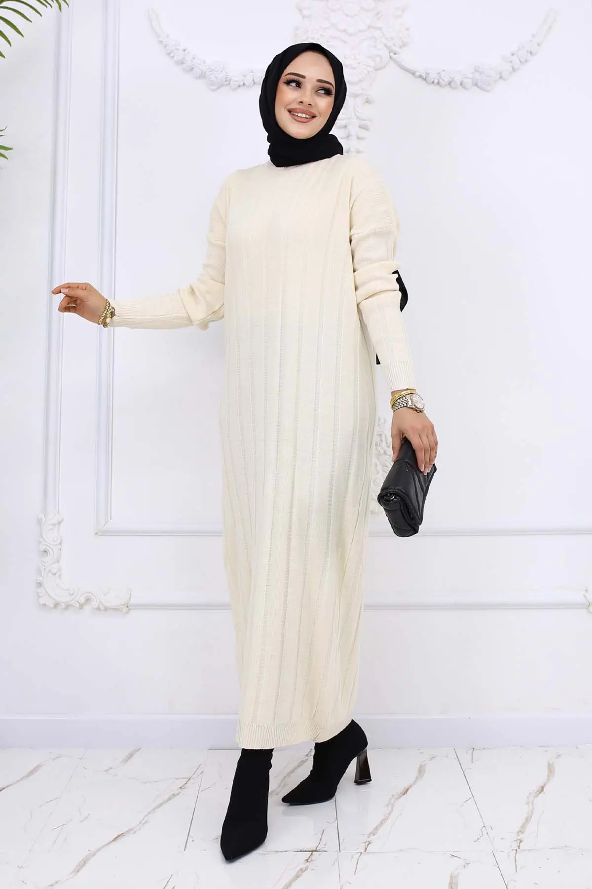 Fitilli Triko Elbise-detail