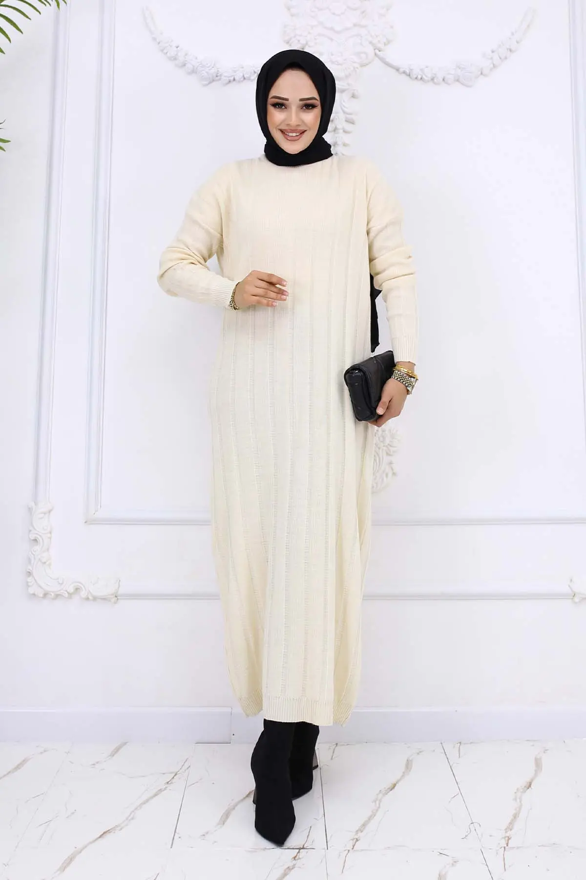 Fitilli Triko Elbise-detail