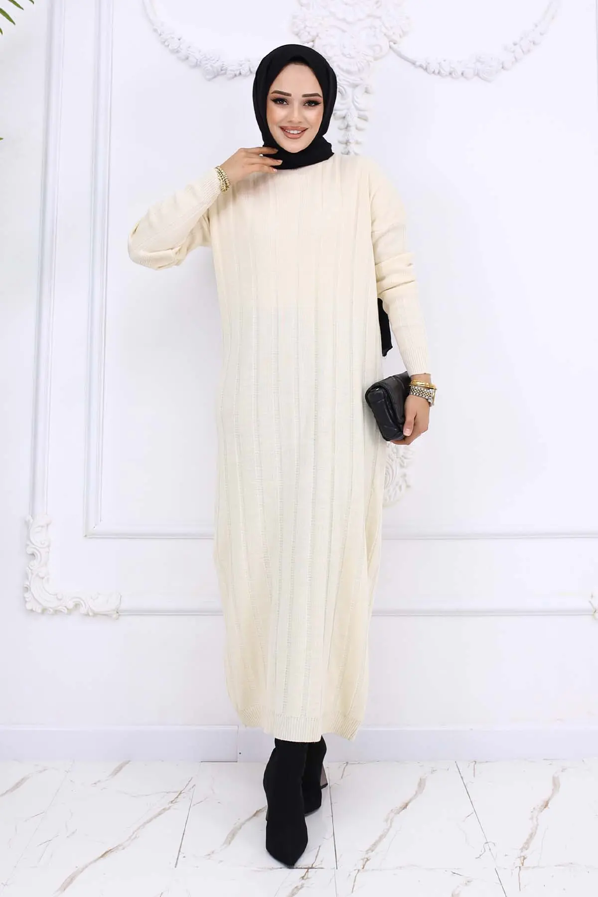 Fitilli Triko Elbise-detail