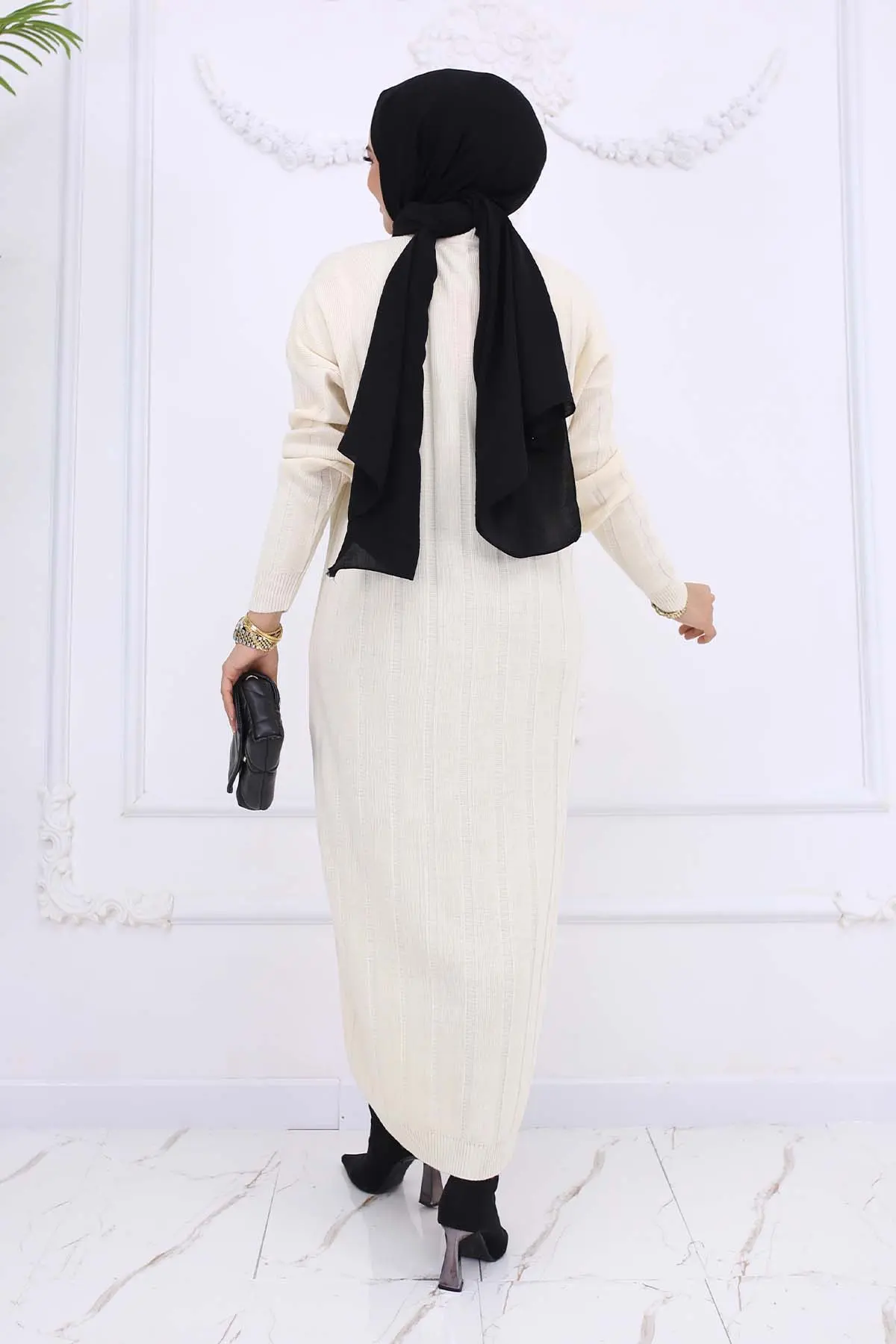 Fitilli Triko Elbise-detail