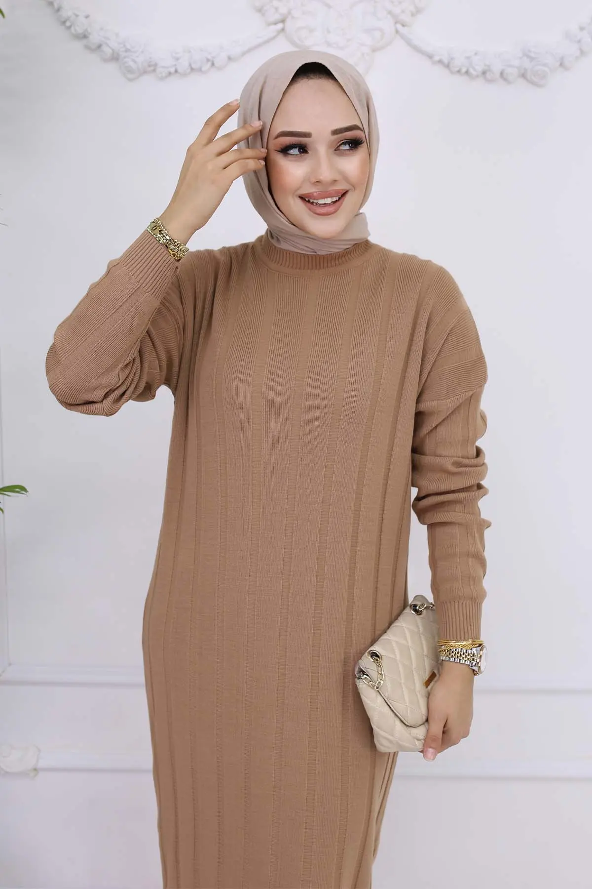 Fitilli Triko Elbise-detail