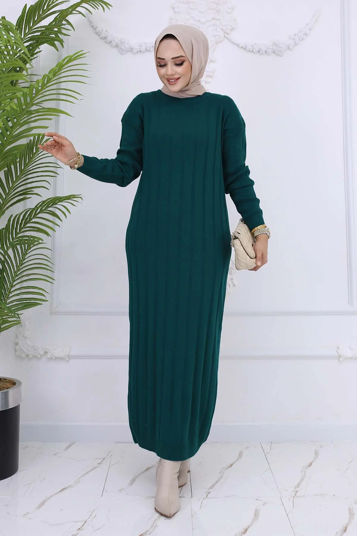 Fitilli Triko Elbise-detail